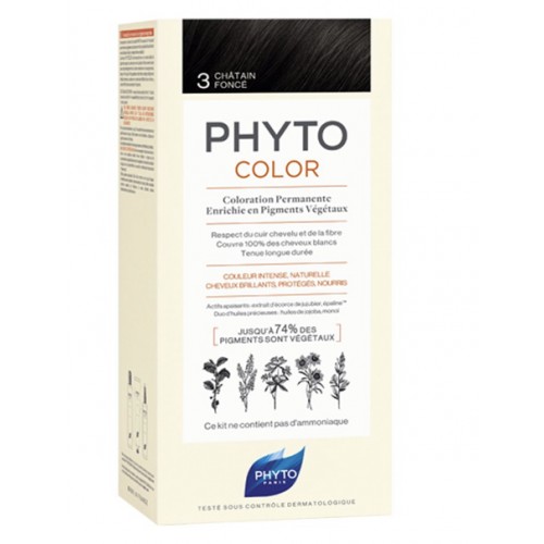 Phyto - Phytocolor 3 Castaño oscuro - Farmacia Sarasketa