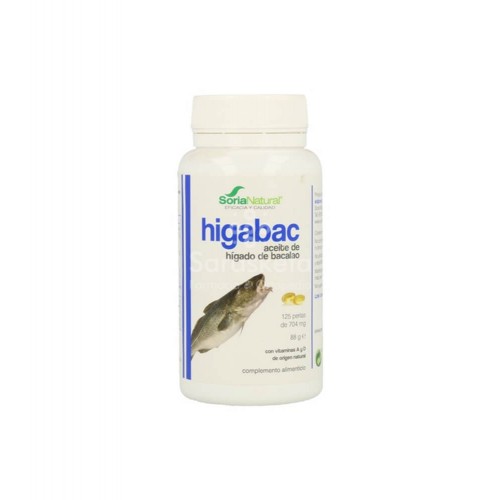 - Higabak 400MG 125 perlas hígado de bacalao - Farmacia Sarasketa