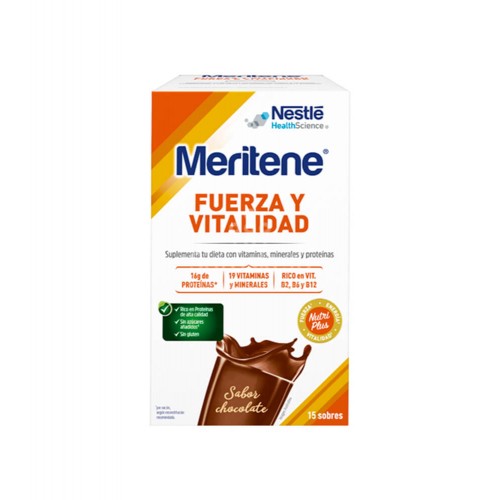 NESTLE HEALTHCARE NUTRITION, S.A. - Meritene Batido Chocolate 15 sobres - Farmacia Sarasketa