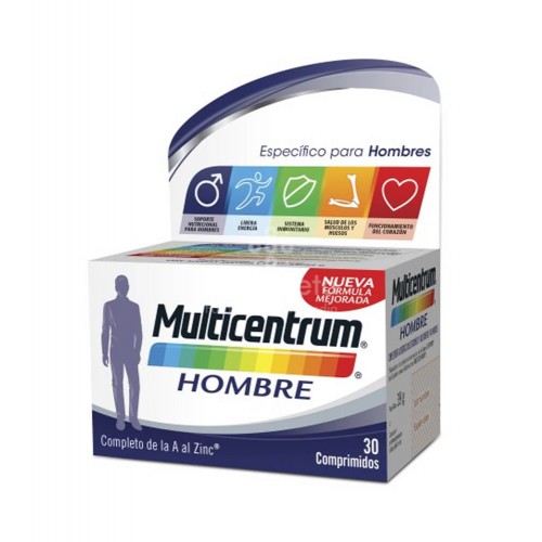 Pfizer - Multicentrum Hombre 30comp - Farmacia Sarasketa