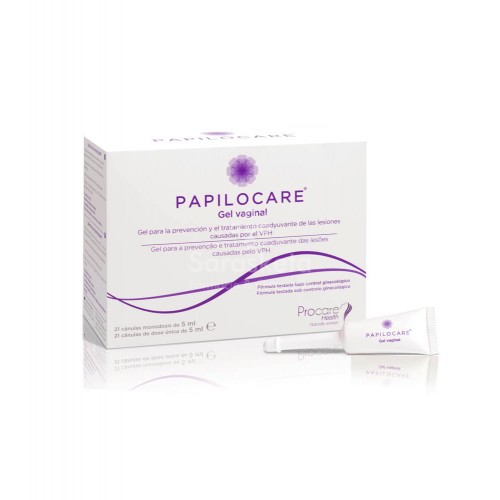 Procare Health - Papilocare gel vaginal 21 monodosis x 5ml - Farmacia Sarasketa