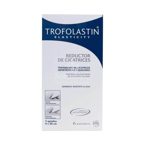 Trofolastin - Trofolastin reductor de cicatrices 4x30cm 5 apósitos - Farmacia Sarasketa