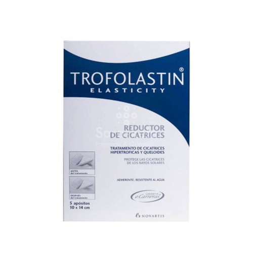 Trofolastin - Trofolastin reductor de cicatrices 10x14cm 5 apósitos - Farmacia Sarasketa