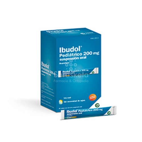 Kern Pharma - Ibudol Pediátrico 200 mg suspensión oral 20 sobres 10ml - Farmacia Sarasketa