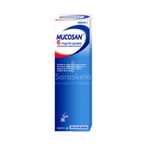  - Mucosan 6mg/ml jarabe 250ml - Farmacia Sarasketa