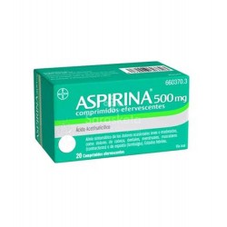 Bayer - Aspirina 500 mg 20comp efervescentes - Farmacia Sarasketa