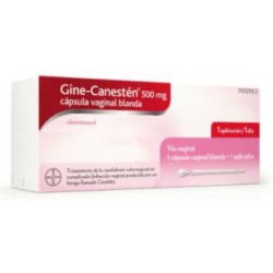Bayer - Gine-Canestén 500 mg 1 cápsula vaginal blanda - Farmacia Sarasketa