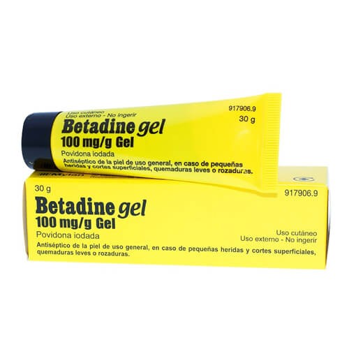 Betadine gel 30gr - desinfectante de heridas - Farmacia Sarasketa
