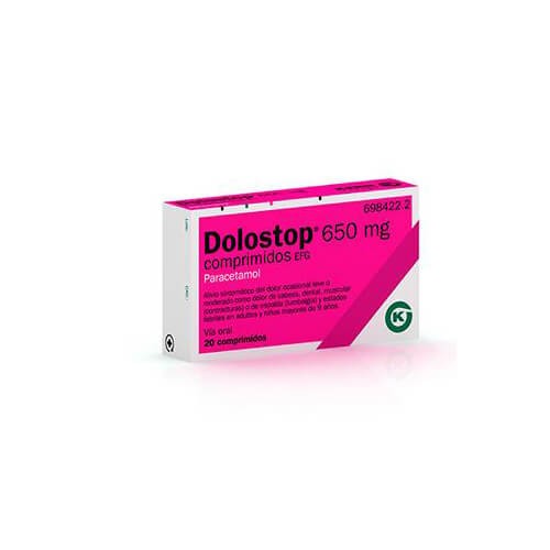 Kern Pharma - Dolostop 650gr 20comp - Farmacia Sarasketa