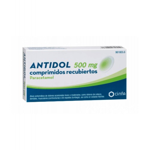 Cinfa - Antidol 500mg 20 comprimidos recubiertos - Farmacia Sarasketa
