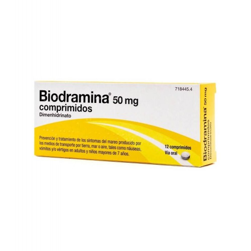 Uriach - Biodramina 50mg 4 comprimidos - Farmacia Sarasketa