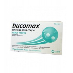 Cinfa - Bucomax 24 pastillas sabor menta - Farmacia Sarasketa