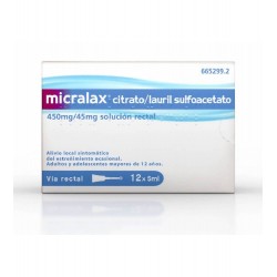 Johnson & Johnson - Micralax solución rectal 12 enemas 5ml - Farmacia Sarasketa