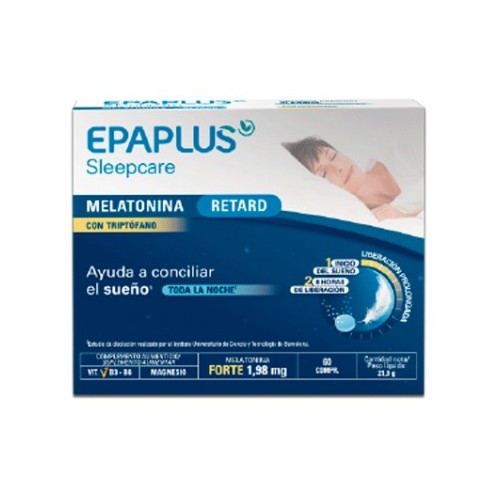 Epaplus - Epaplus Sleepcare Melatonina Retard con triptófano 60 comp - Farmacia Sarasketa