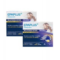 Epaplus - Pack Epaplus Sleepcare Melatonina Retard Balance 60 + 60comp - Farmacia Sarasketa