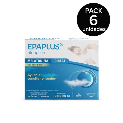 Epaplus - Pack Epaplus Sleepcare Melatonina Direct 6x60 comp - Farmacia Sarasketa