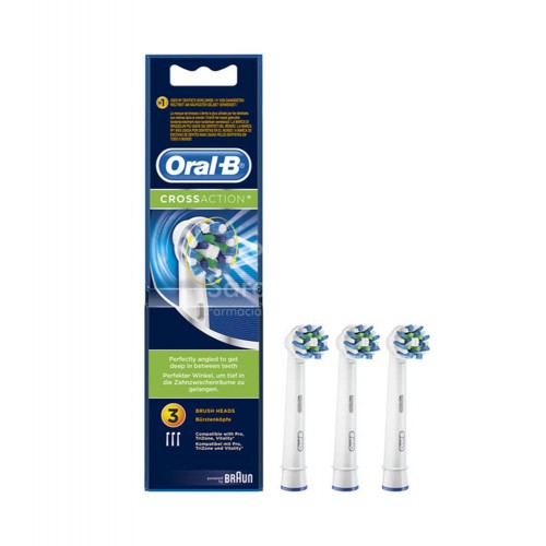 Oral-B - Oral B Recambio Crossaction 3 Unidades - Farmacia Sarasketa