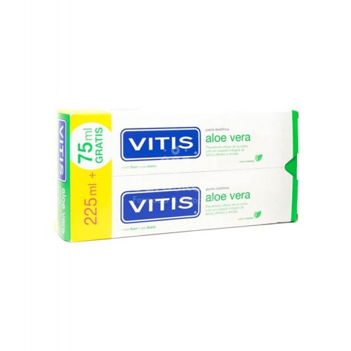 Dentaid - Vitis pasta dental aloe vera sabor menta pack 2x150ml - Farmacia Sarasketa