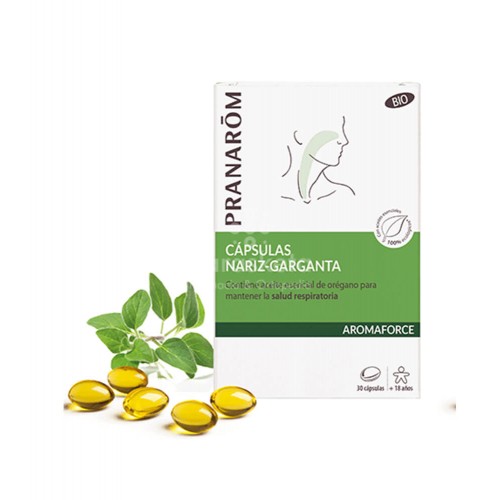 Pranarom - Pranarom Aromaforce nariz-garganta 30 cápsulas - Farmacia Sarasketa